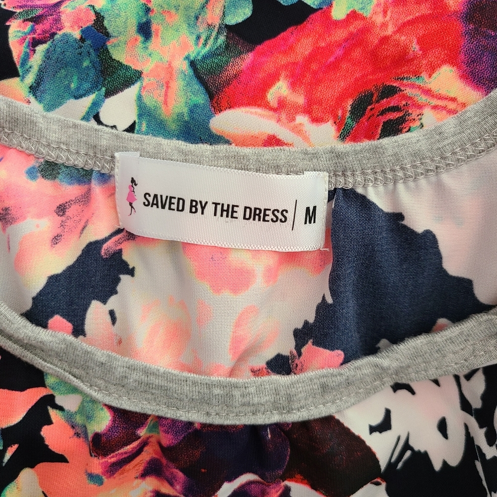 🍉 NWOT Saved by the Dress Floral Tank Top Medium - Picture 4 of 4